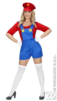 DEGUISEMENT MECANO ROUGE FEMME