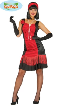 DEGUISEMENT CHARLESTON ROUGE ET NOIR