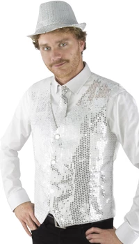 GILET SANS MANCHES ARGENT