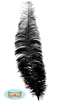 PLUME AUTRUCHE 40cm NOIRE