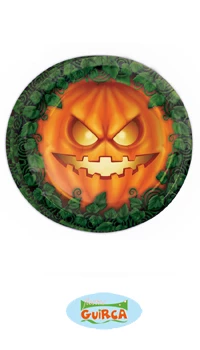ASSIETTES CITROUILLE, PQT DE 8