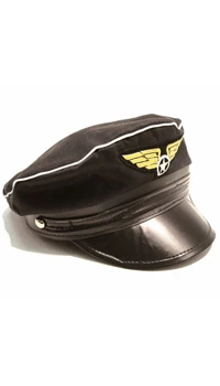 CASQUETTE PILOTE NOIRE