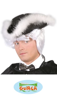 TRICORNE NOIR MARABOUT