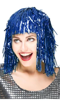 PERRUQUE DISCO BLEUE