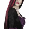 PERRUQUE NOIRE ET ROUGE