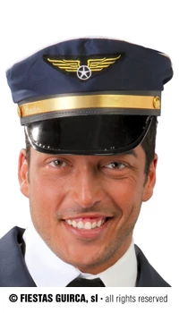 CASQUETTE PILOTE BLEUE