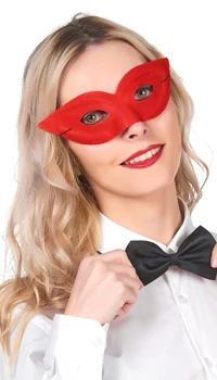 LOUP TISSU PAPILLON ROUGE