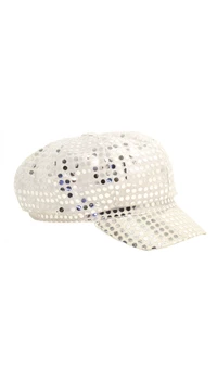 CASQUETTE PAILLETTE ARGENT