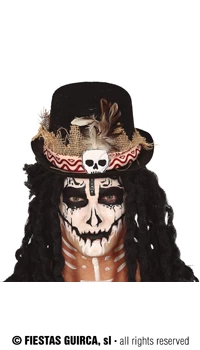 CHAPEAU HAUT DE FORME VAUDOU