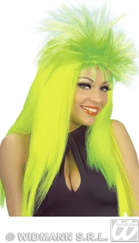 PERRUQUE ROCKER VERT FLUO