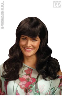 PERRUQUE ONDULEE NOIRE