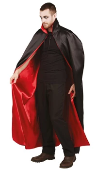 CAPE NOIRE ET ROUGE REVERSIBLE
