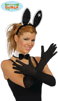 GANTS NOIRS LONGS, LA PAIRE