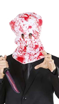 MASQUE CAGOULE ENSANGLANTEE