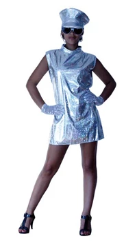 DEGUISEMENT ANNEES 70 ARGENT