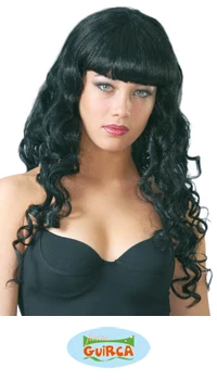PERRUQUE BOUCLEE NOIRE