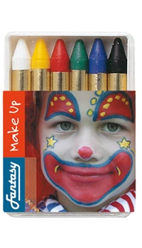 CRAYONS GRAS ASSORTIS, BOITE DE 6