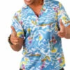 CHEMISE HAWAI BLEUE