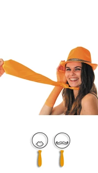 CRAVATE FLUO ORANGE