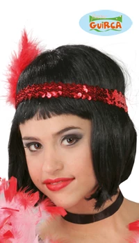 BANDEAU CHARLESTON ROUGE