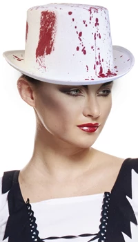 CHAPEAU HAUT DE FORME ENSANGLANTE