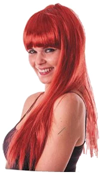 PERRUQUE ROUSSE A FRANGE