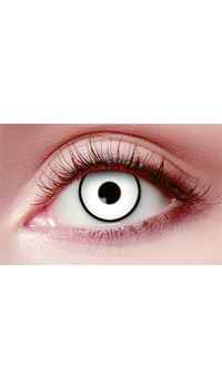 LENTILLES DE CONTACT BLANCHES CONTOUR NOIR