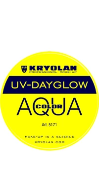 FARD AQUACOLOR KRYOLAN 8gr FLUO UV JAUNE