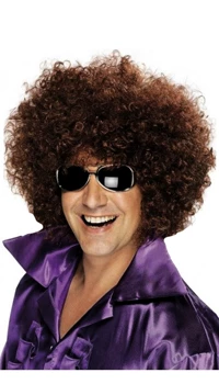 PERRUQUE AFRO CHATAIN