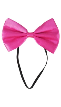 NOEUD PAPILLON FLUO ROSE