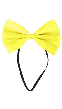 NOEUD PAPILLON FLUO JAUNE