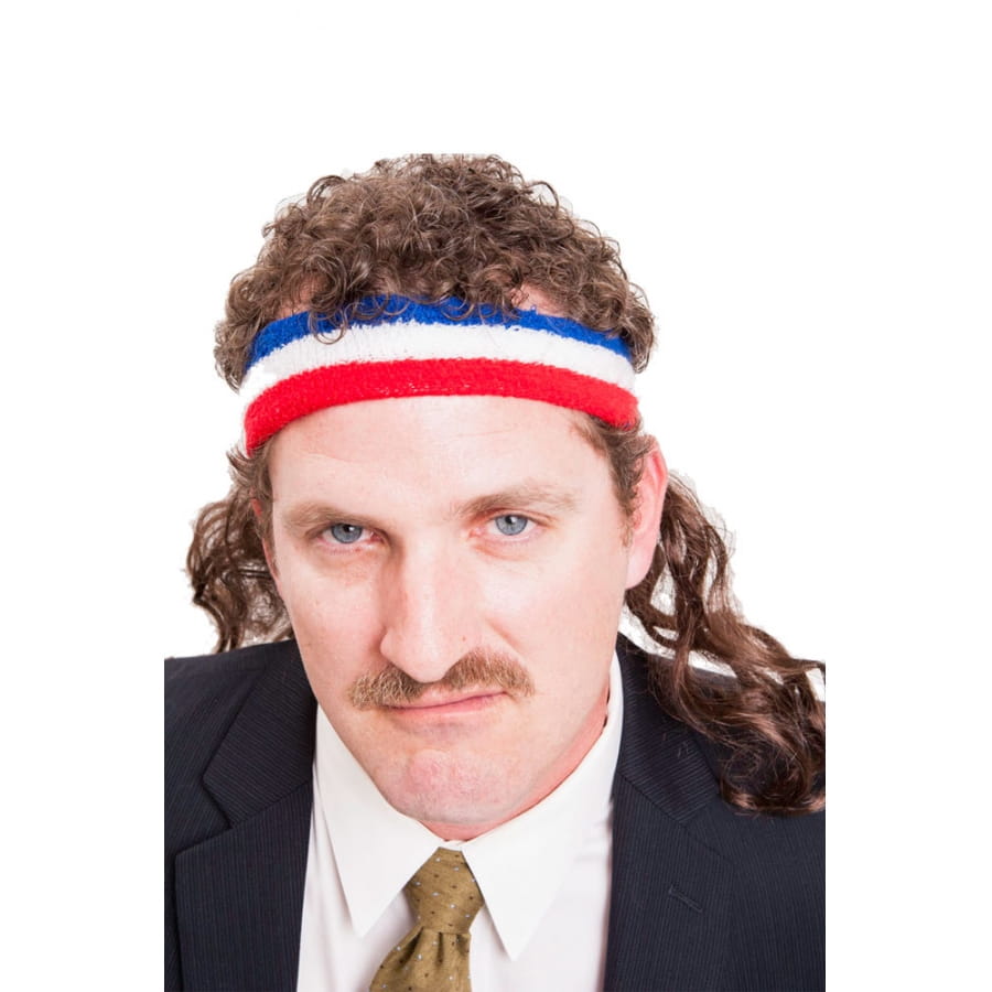 Devant -Rêves de Fête Soldes Bandeau bleu blanc et rouge avec coupe mulet 25253